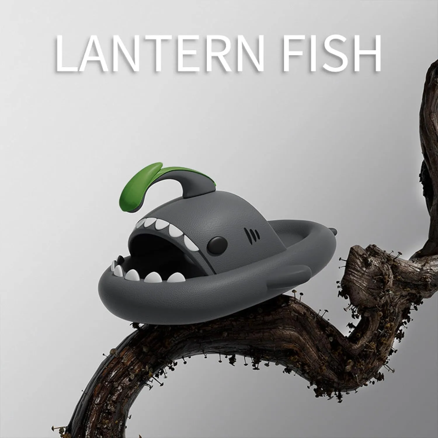 Lantern shark slippers indoor and outdoor thick-soled slippers soft-soled home sandals for men women adult