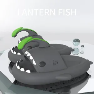 Lantern shark slippers indoor and outdoor thick-soled slippers soft-soled home sandals for men women adult
