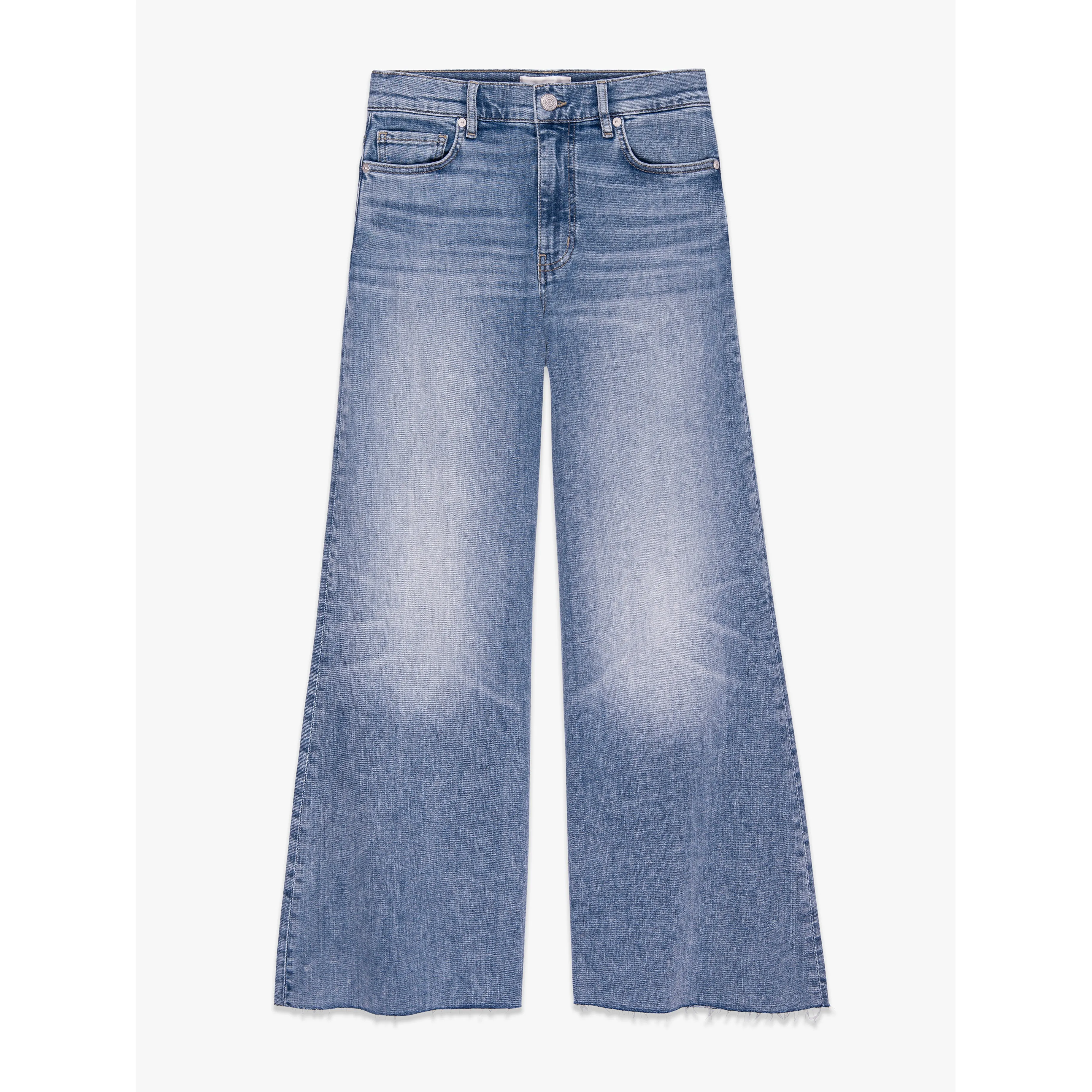 Le Palazzo Crop Raw Fray in Whimsy