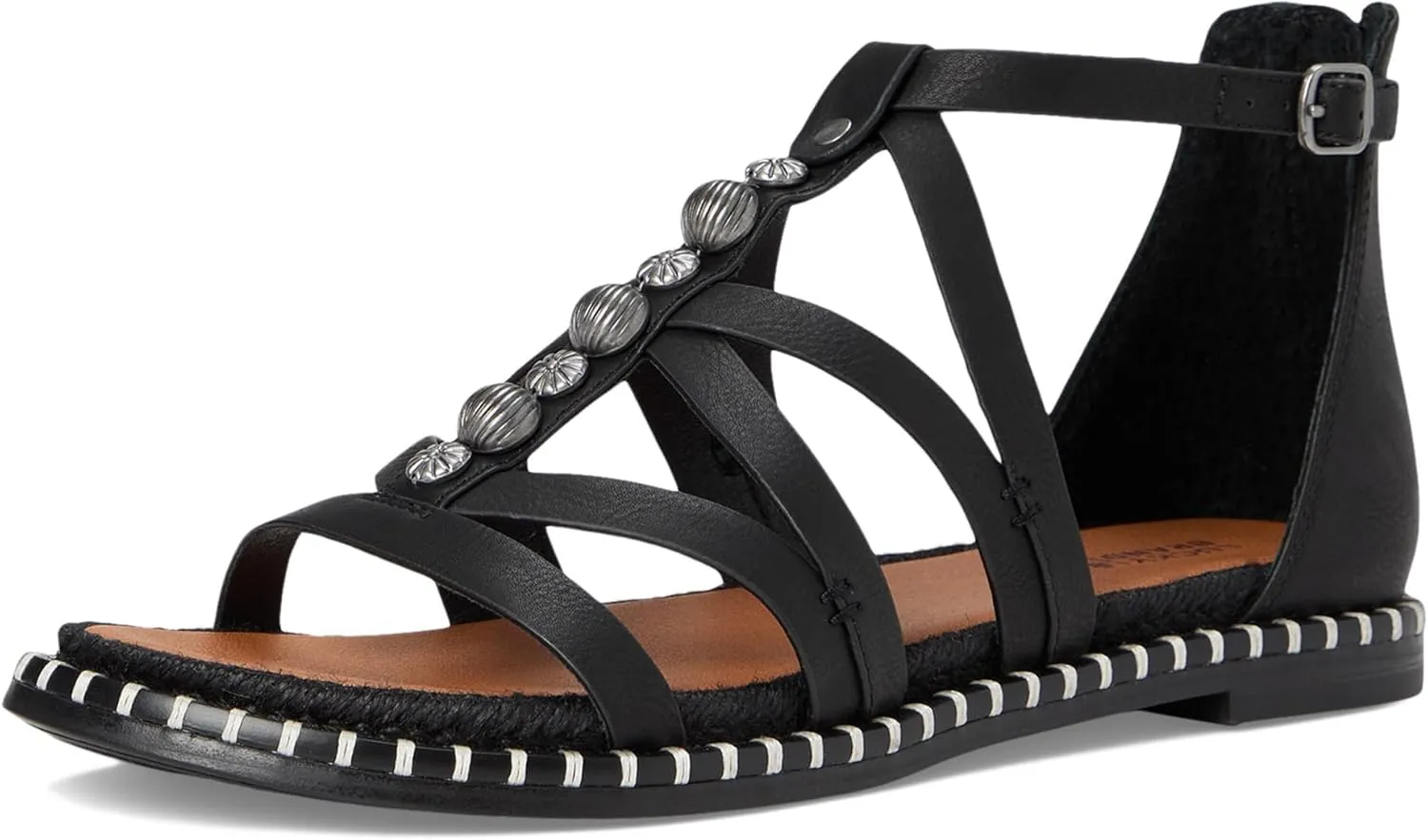 Lucky Brand Women's Korina Beaded Gladiator Sandals Flat