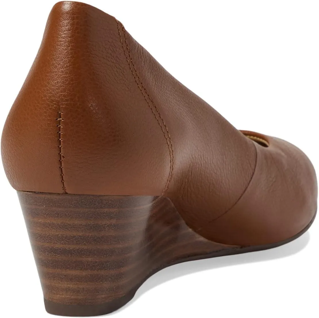 Marc Joseph New York Prospect Wedges for Women – Leather Construction – Almond Toe – Rubber Outsole