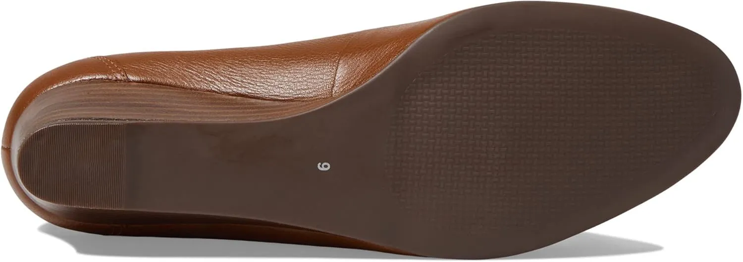 Marc Joseph New York Prospect Wedges for Women – Leather Construction – Almond Toe – Rubber Outsole