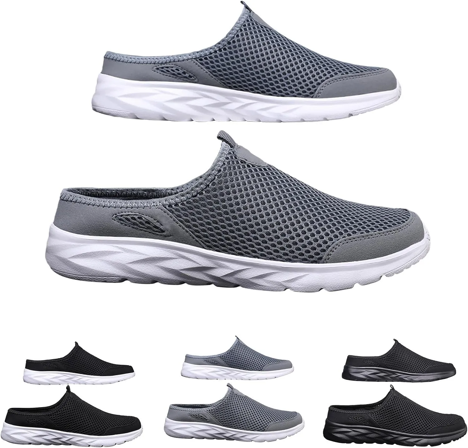 Men Sports Flat Bottom Shoes Lightweight Fly Woven Mesh Breathable Slip On Fashion Sneaker for Spring and Summer