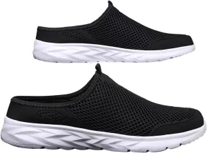 Men Sports Flat Bottom Shoes Lightweight Fly Woven Mesh Breathable Slip On Fashion Sneaker for Spring and Summer