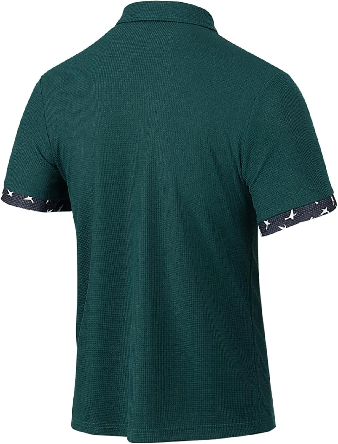 Men's Button Down Shirts Summer Short Sleeve Hawaiian Shirts Business Casual Shirts Wrinkle Free Waffle Shirts