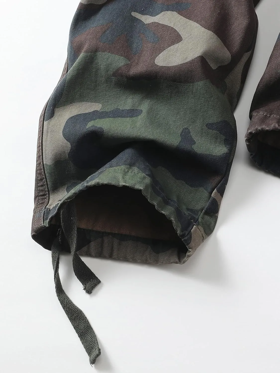 Men's Camo BDU Cargo Tactical Ripstop Casual Lightweight Baggy Combat 100% Cotton Pants with 8 Pockets(No Belt)