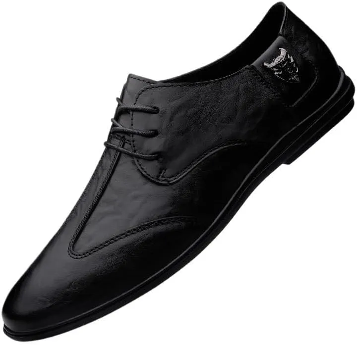 Men's Derby Shoes Comfortable Low Business Formal Dress Shoes All-Day Comfort Lightweight Fashion Sneakers for Men