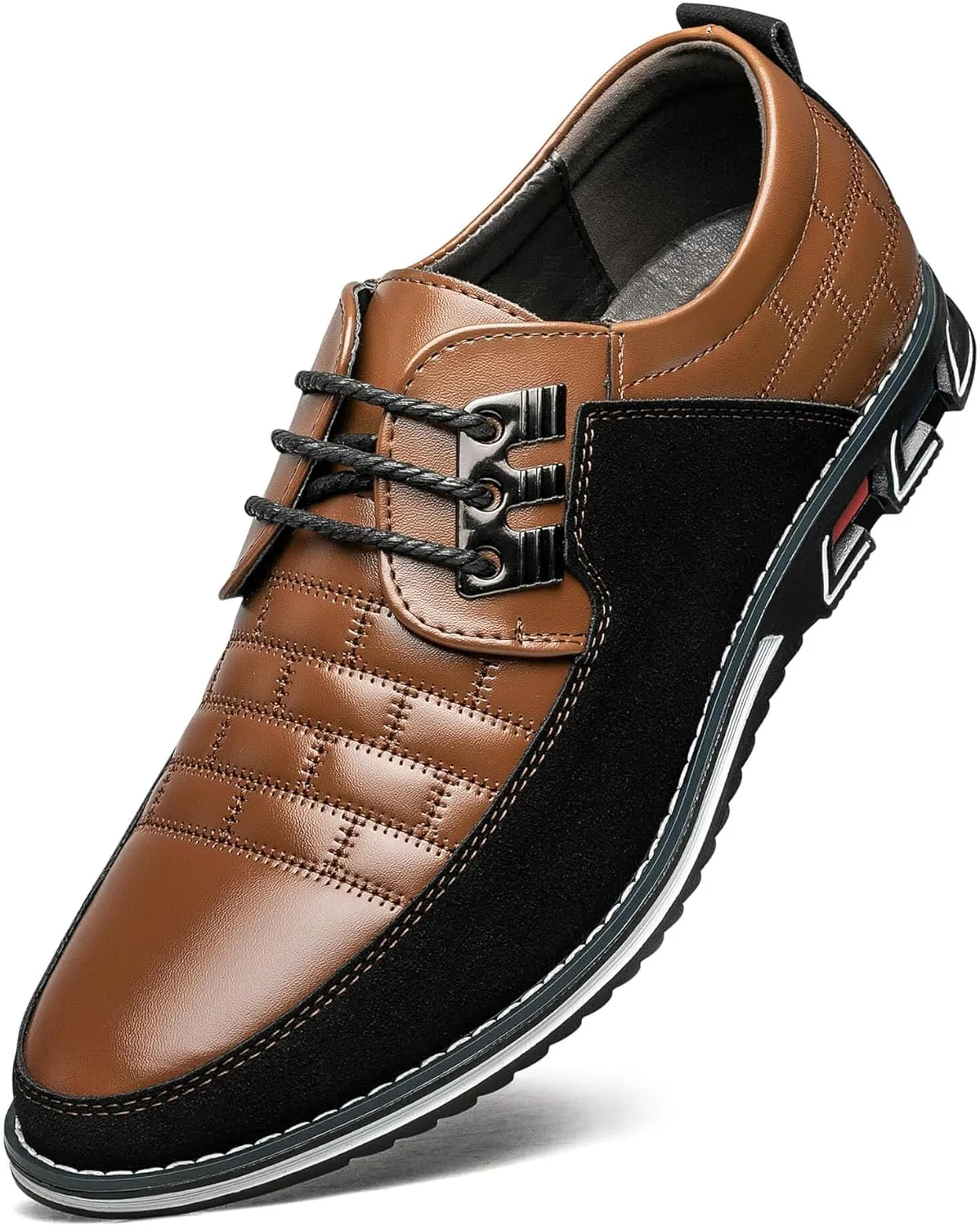 Mens Dress Shoes Comfortable Fashion Dress Sneakers Men Premium Vegan Leather Casual Shoes Business Office Wedding Formal Modern Oxfords