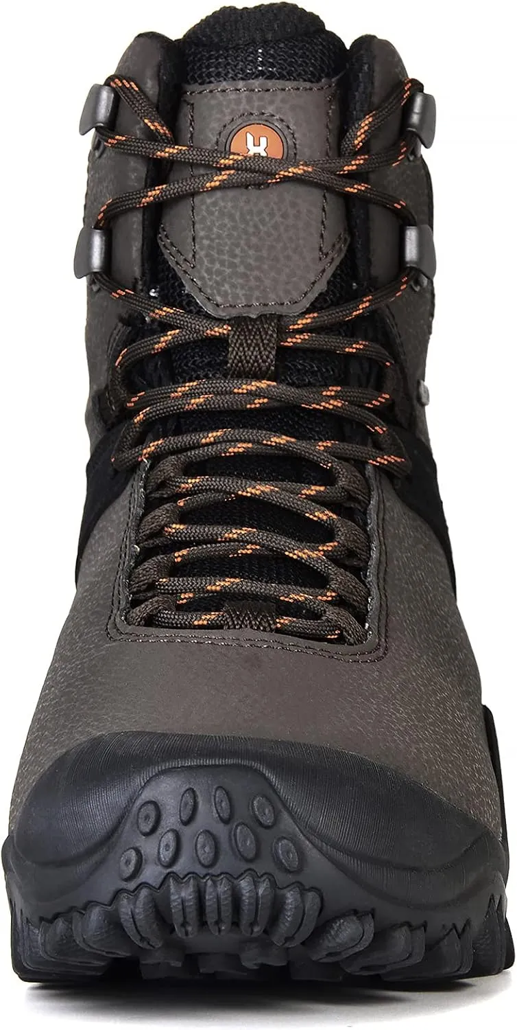 Men's High Top Waterproof Hiking Boots Outdoor Lightweight Ankle Shoes Trekking Trails GRAVEL