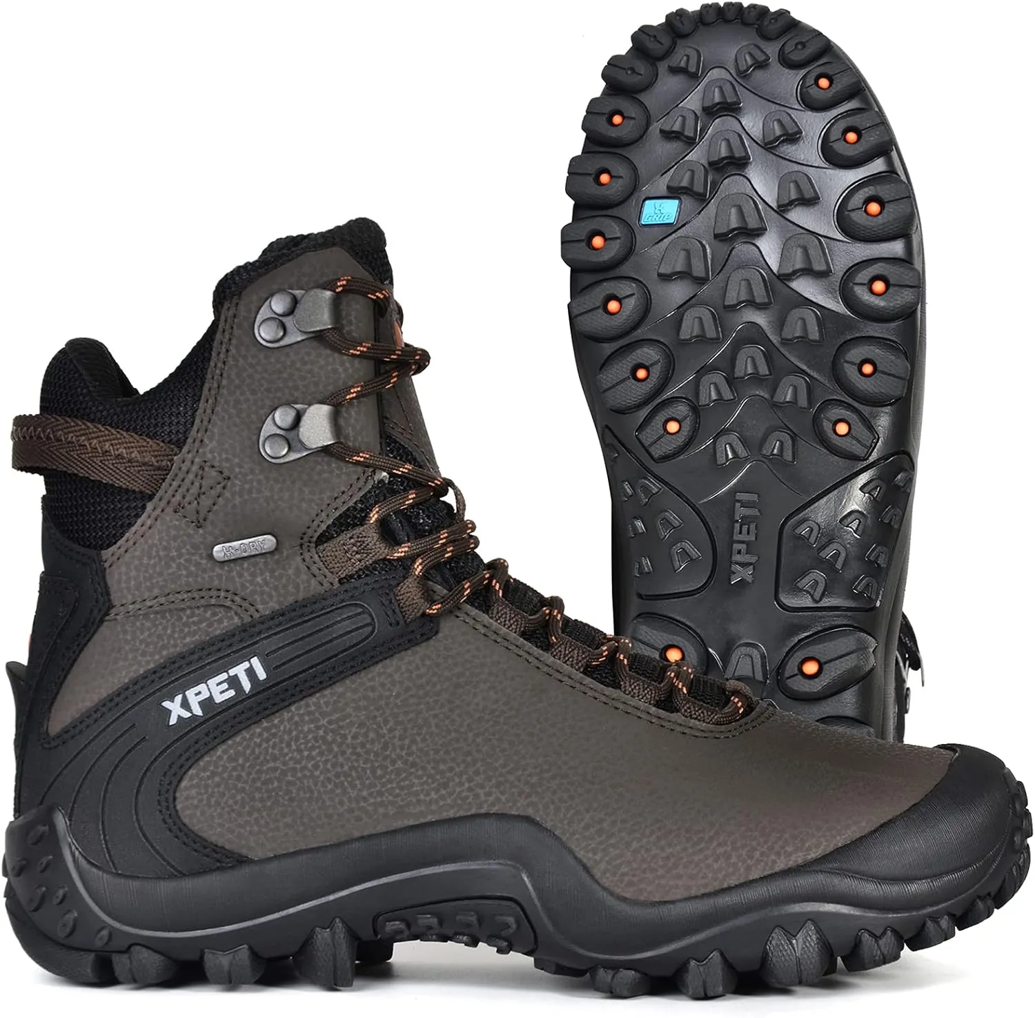 Men's High Top Waterproof Hiking Boots Outdoor Lightweight Ankle Shoes Trekking Trails GRAVEL