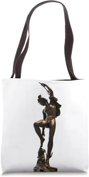 Mercury Fastening His Sandals Tote Bag