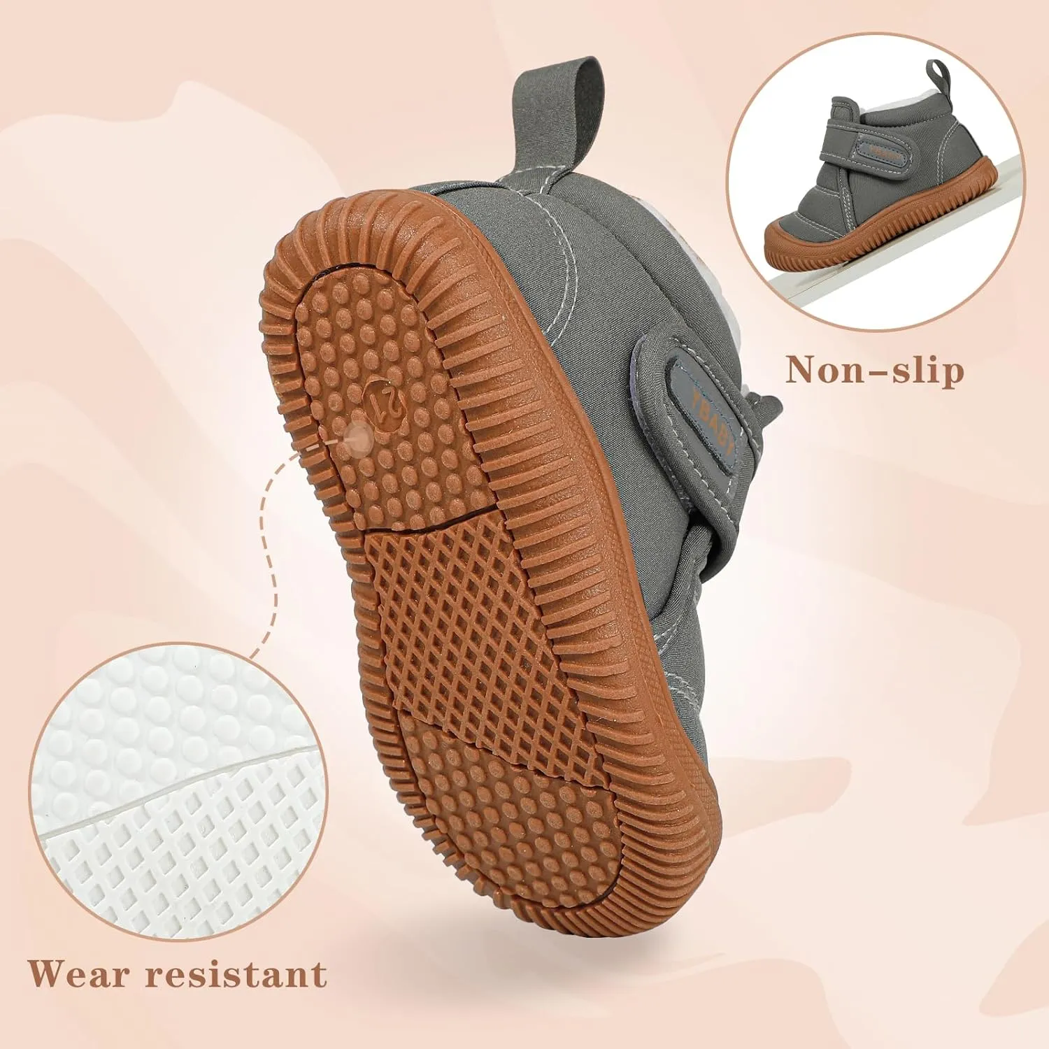 MK MATT KEELY Baby Winter Warm Shoes for Infant Boys Girls Toddler Plush Lining Snow Boots Soft Sole Non-Slip Walking Shoes Outdoor Faux Fur Booties