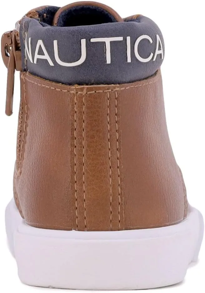 Nautica Kids Chukka Boots with Lace-Up and Zipper Ankle Bootie Design | Boys-Girls | Dress Shoes | Size for Toddler & Little Kids