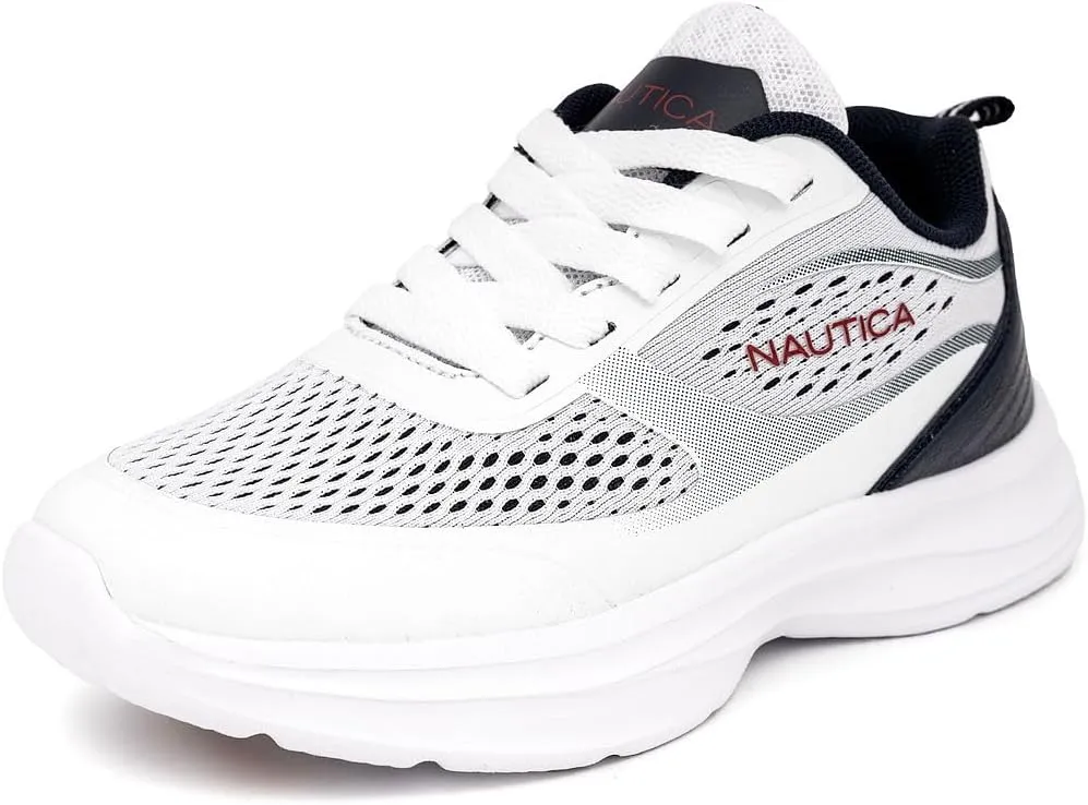 Nautica Kids Sneakers for Boys & Girls - Max Cushion Fashion Running & Walking Shoes Lace-Up/Bungee (Toddler/Little Kid/Big Kid)