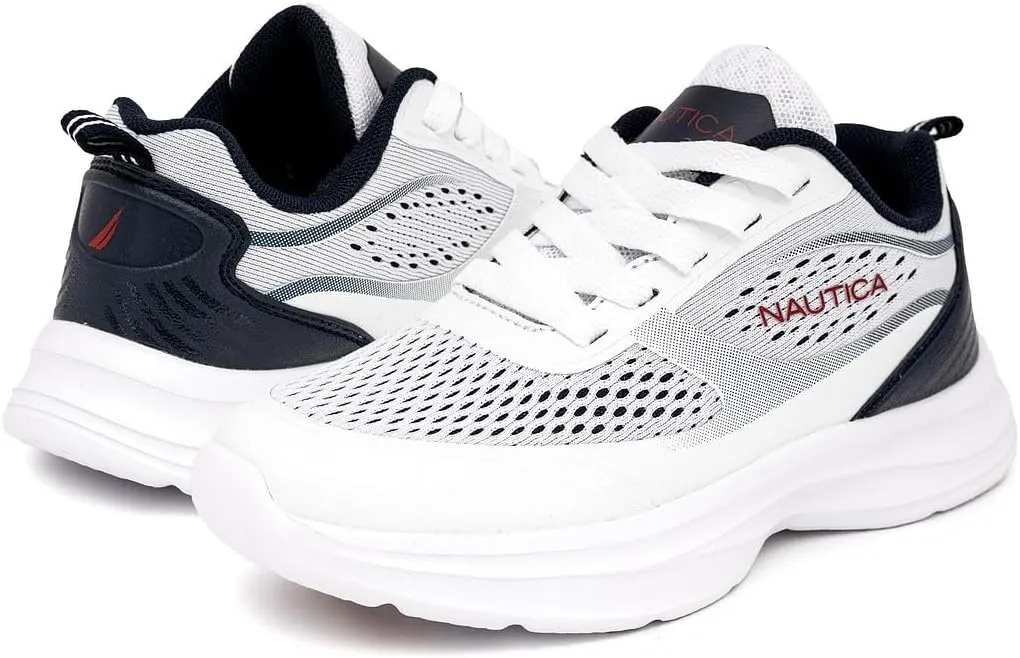 Nautica Kids Sneakers for Boys & Girls - Max Cushion Fashion Running & Walking Shoes Lace-Up/Bungee (Toddler/Little Kid/Big Kid)