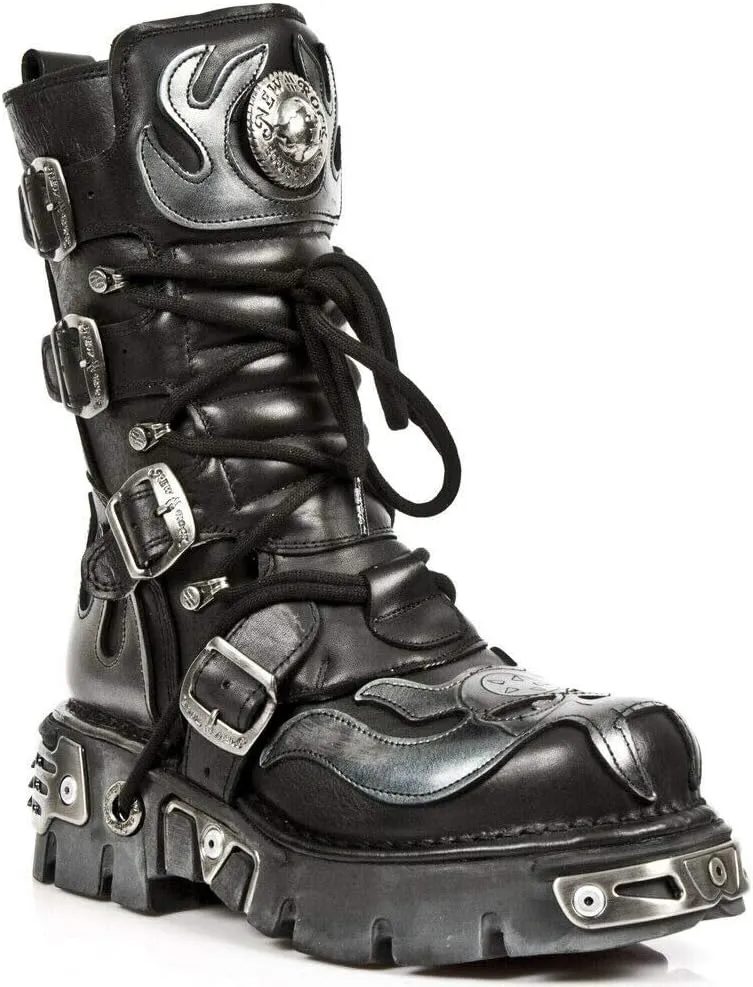 New Rock mens Combat Boots