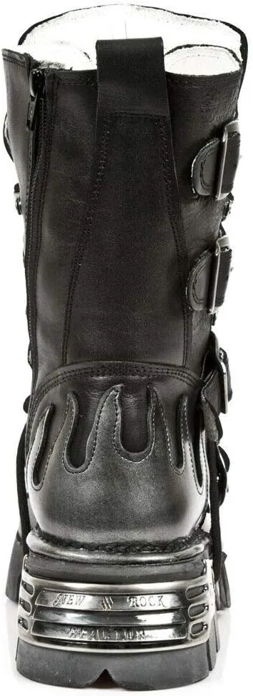 New Rock mens Combat Boots