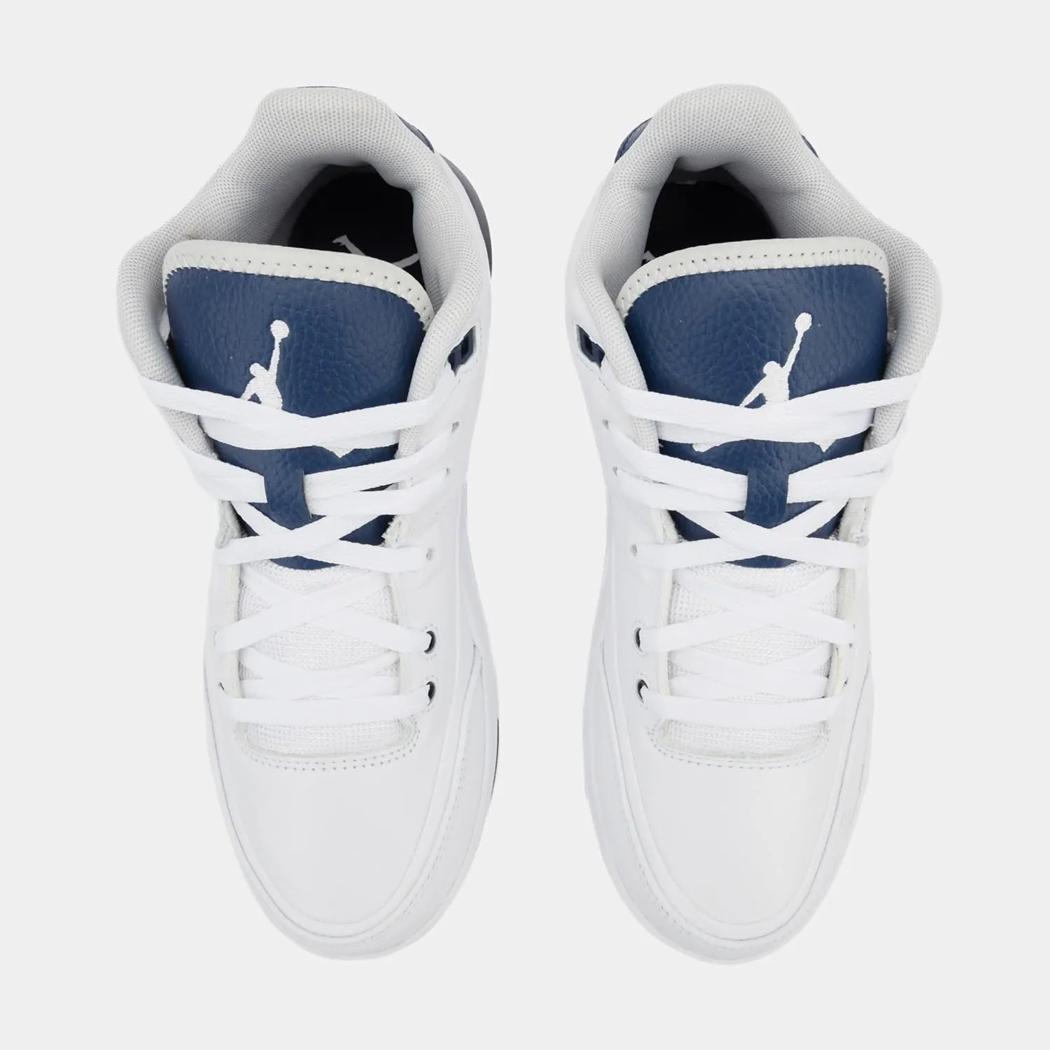 Nike Flight Origin 3 Mens Basketball Shoes (White/Midnight Navy/Neutral Grey)