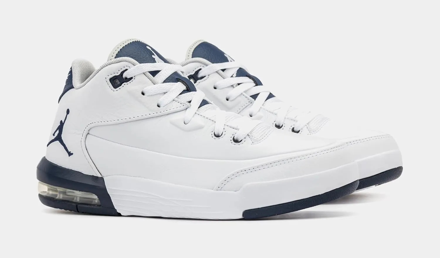 Nike Flight Origin 3 Mens Basketball Shoes (White/Midnight Navy/Neutral Grey)