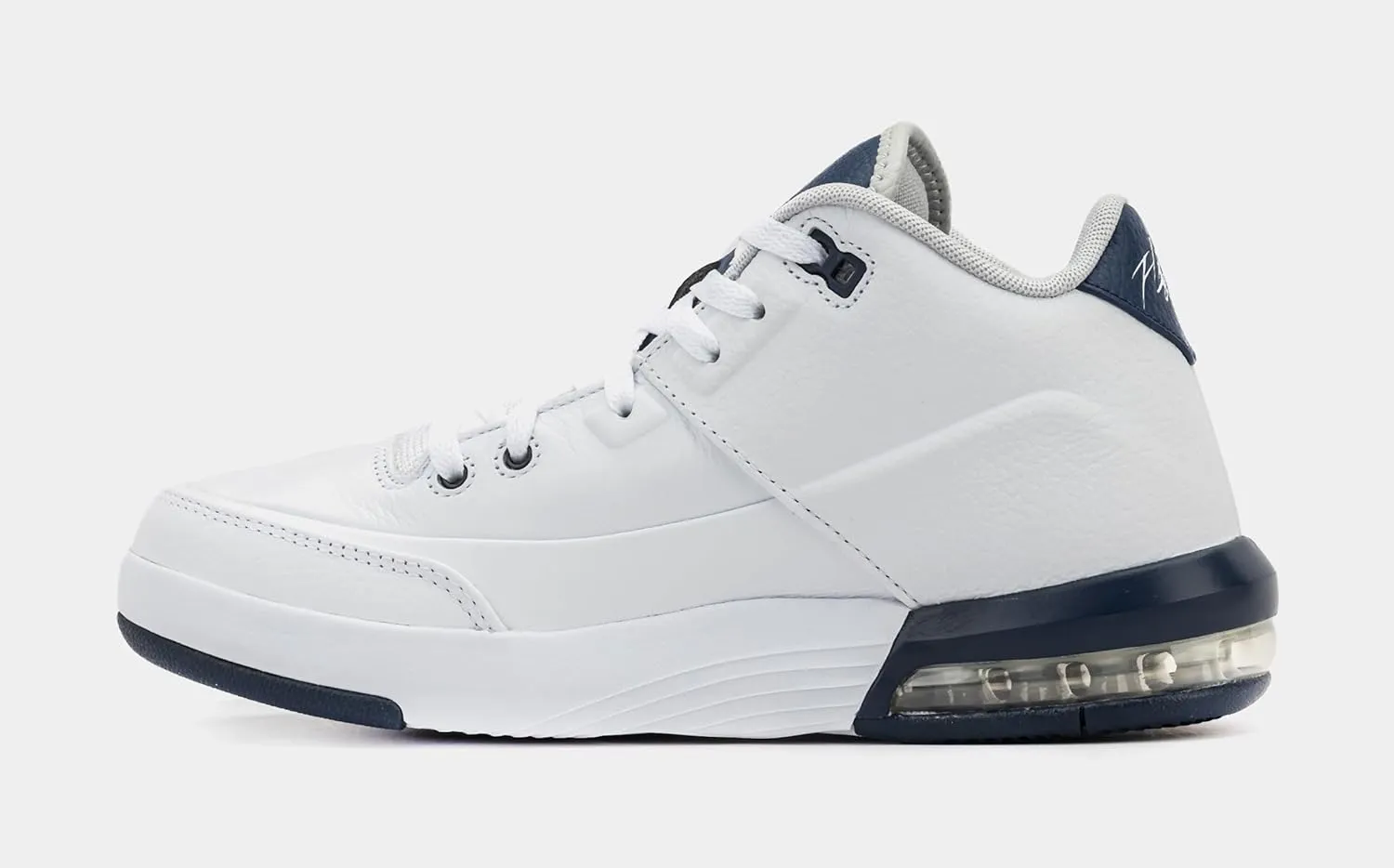 Nike Flight Origin 3 Mens Basketball Shoes (White/Midnight Navy/Neutral Grey)