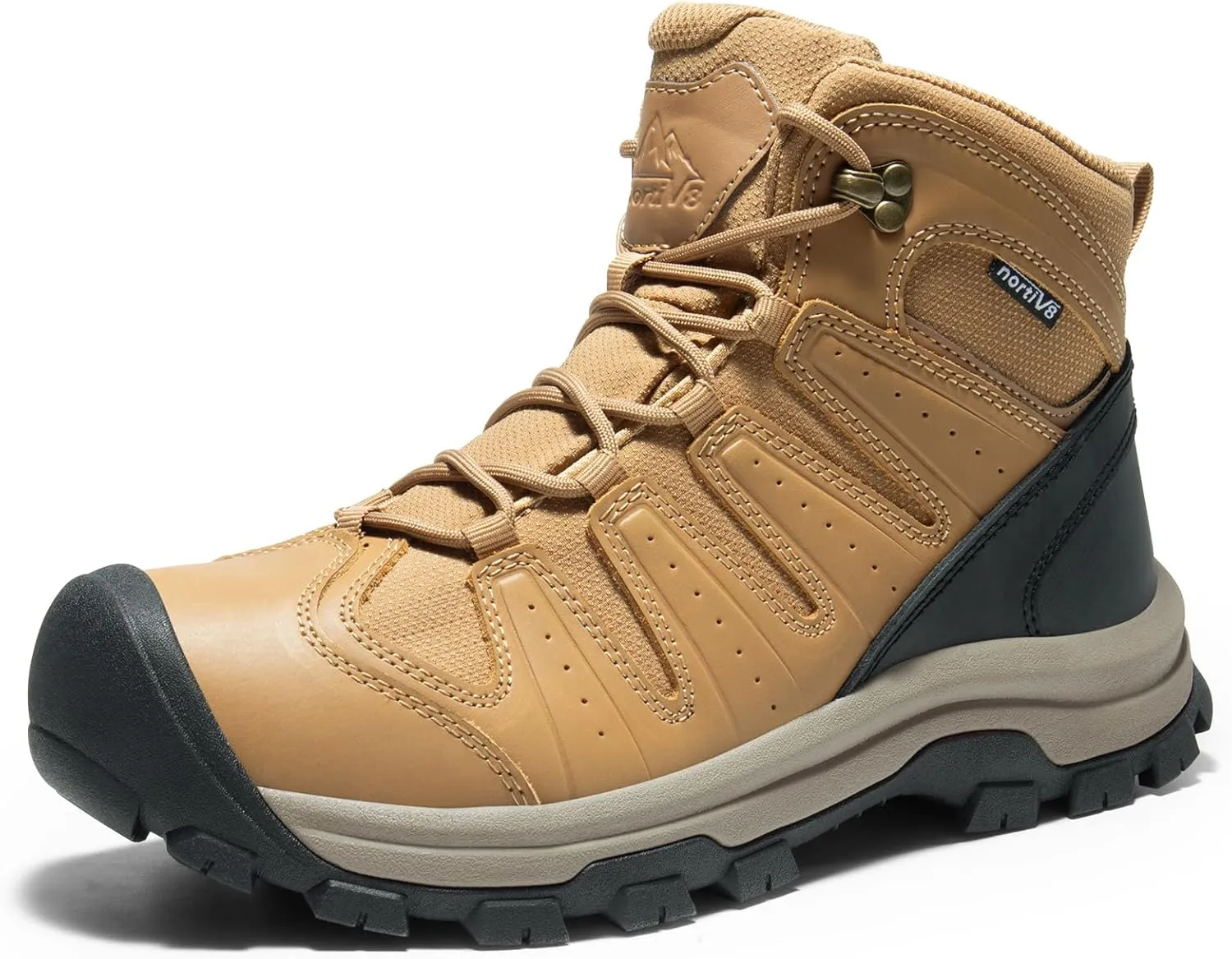 NORTIV 8 Men's Mid Hiking Boots Waterproof Outdoor Trekking Backpacking Camping Shoes