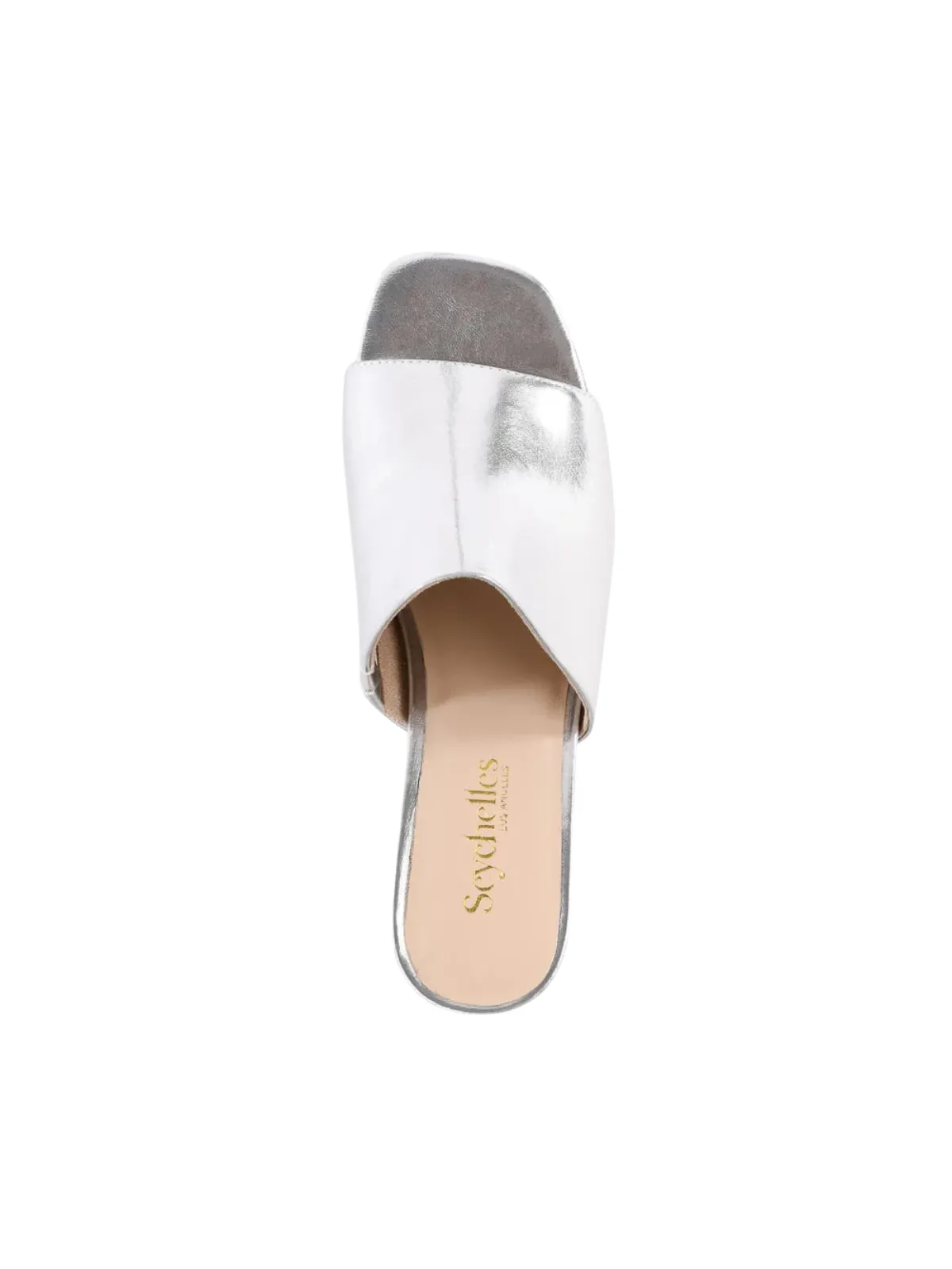 Pepper V Leather Metallic Sandal