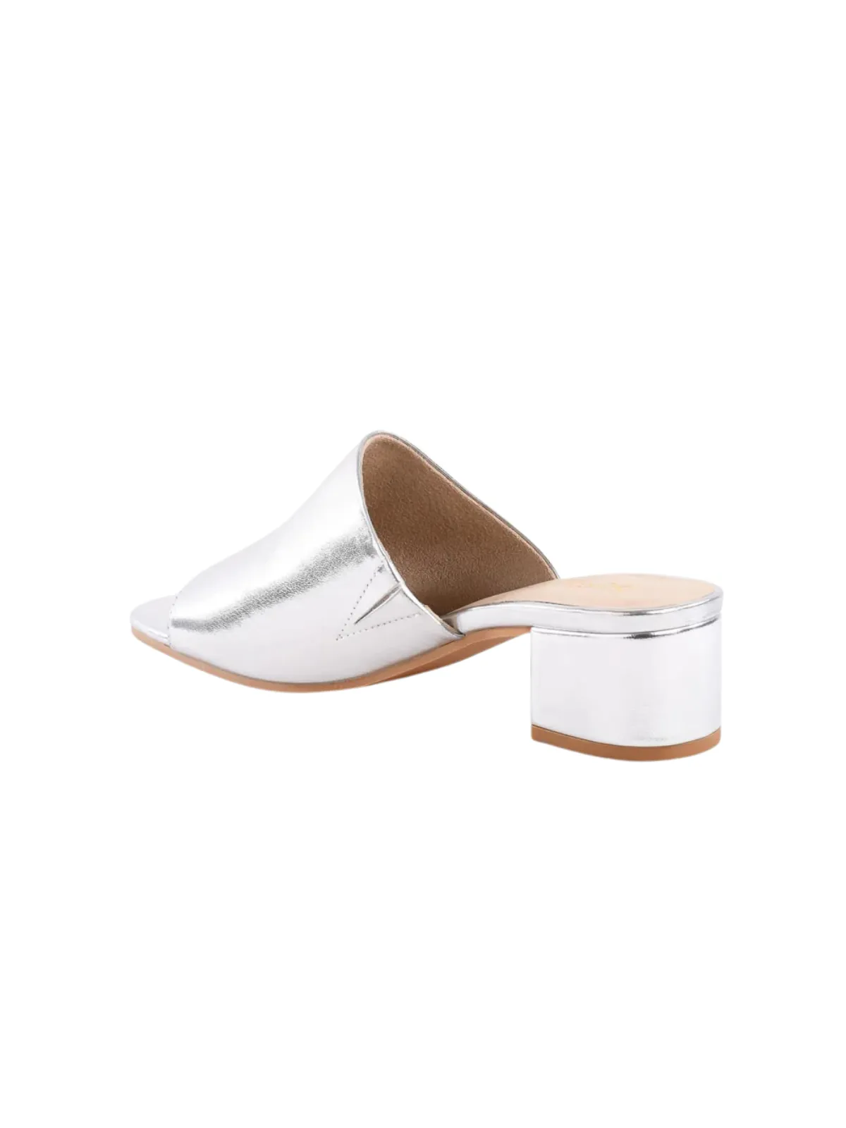 Pepper V Leather Metallic Sandal