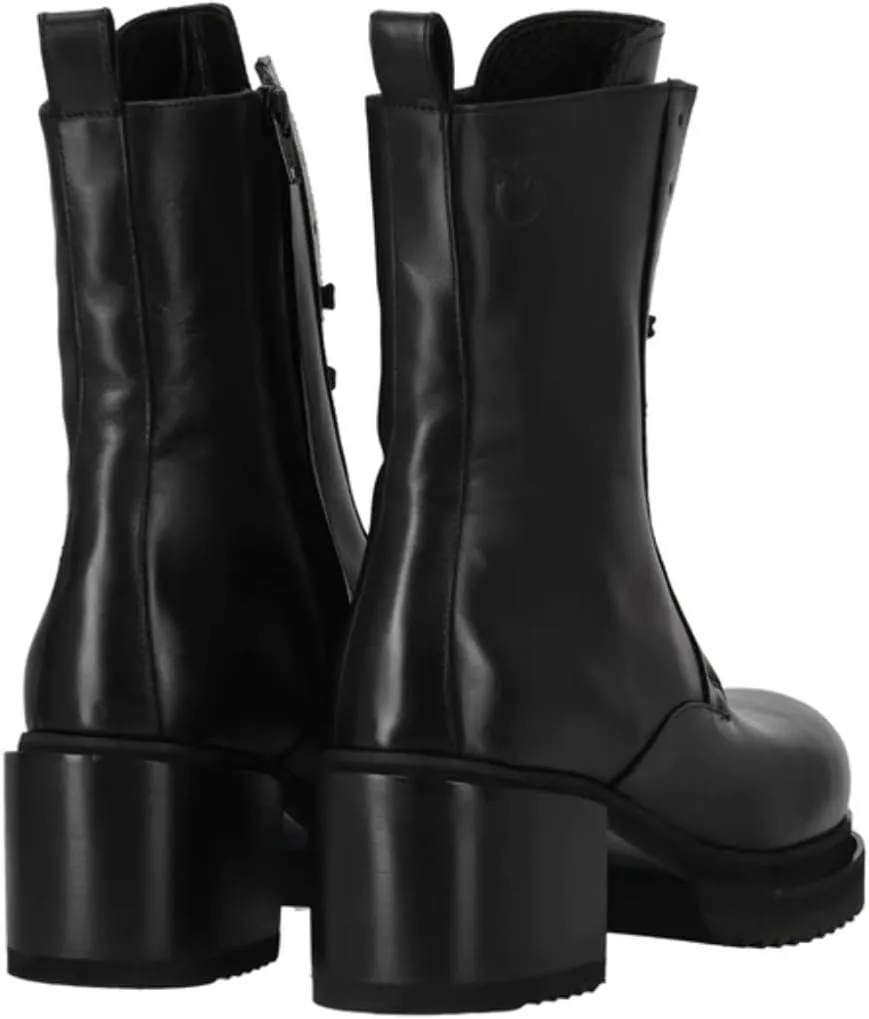 Pinko Women's Hon Amphibian Calf Leather Combat Boots