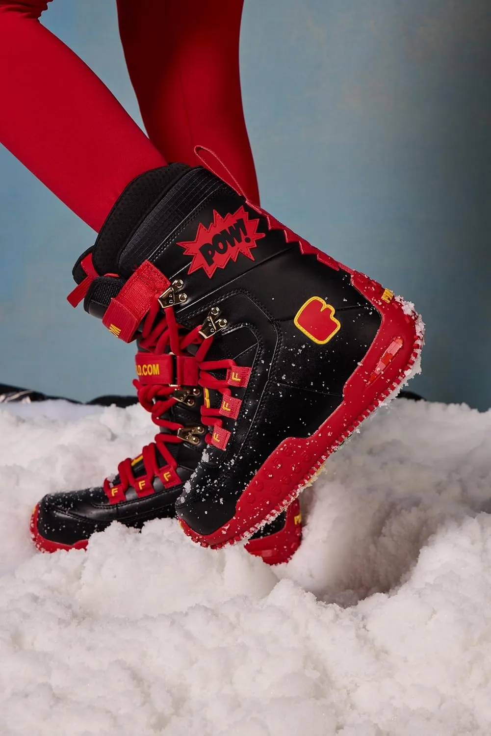 Pow Stomps Snowboard Boots, Waterproof. Custom-Fit Liner - Medium Flex for Snowboarding. Lightweight Durable Shoes