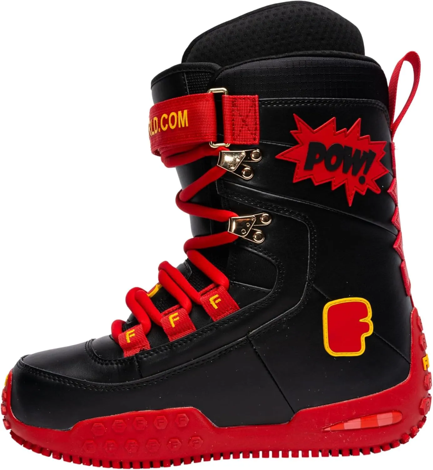 Pow Stomps Snowboard Boots, Waterproof. Custom-Fit Liner - Medium Flex for Snowboarding. Lightweight Durable Shoes