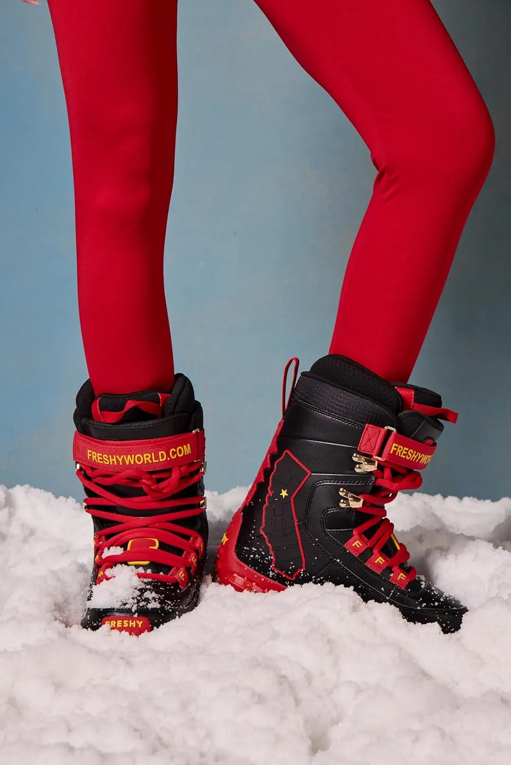 Pow Stomps Snowboard Boots, Waterproof. Custom-Fit Liner - Medium Flex for Snowboarding. Lightweight Durable Shoes