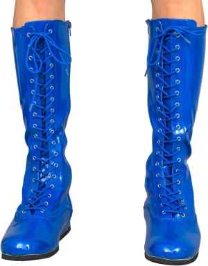 Pro Wrestling Costume Boots Super Hero Wrestler Halloween Cosplay