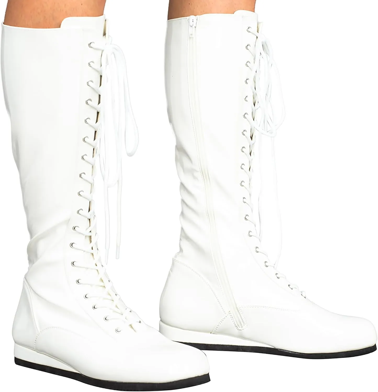 Pro Wrestling Costume Boots Super Hero Wrestler Halloween Cosplay