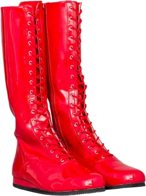 Pro Wrestling Costume Boots Super Hero Wrestler Halloween Cosplay