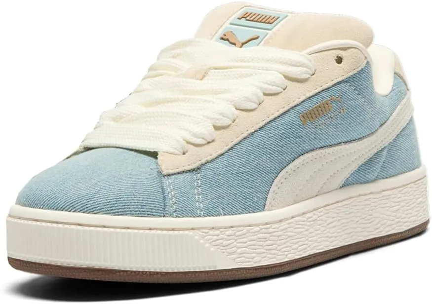 Puma Suede XL - Women's (White/Blue Horizon)