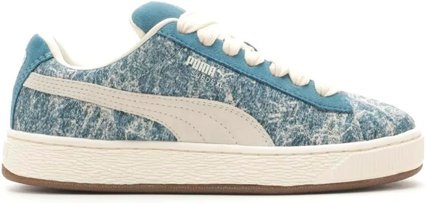 Puma Suede XL - Women's (White/Blue Horizon)