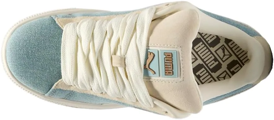 Puma Suede XL - Women's (White/Blue Horizon)