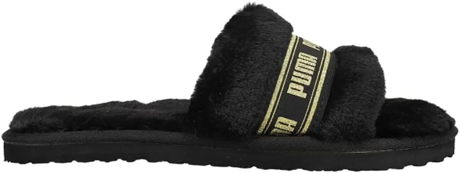 PUMA Womens Fluff Slide Casual Sandals Casual - Black - Size 5 M