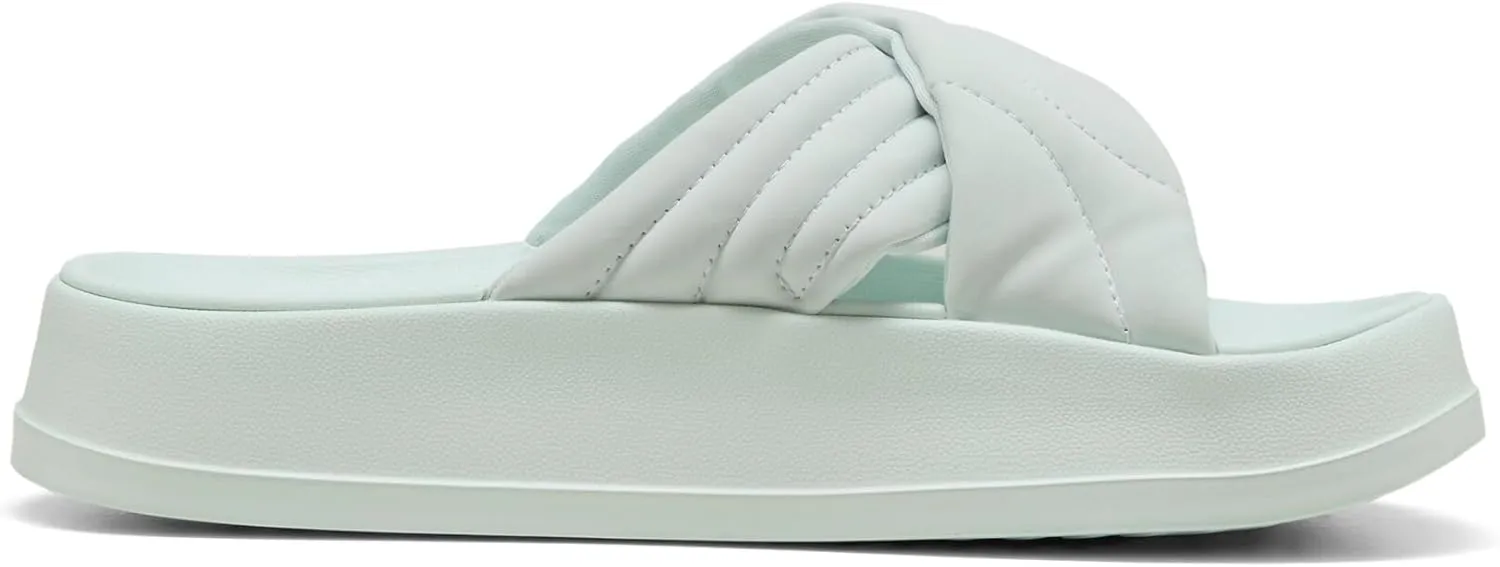 PUMA Women's Leadcat Platform Slide Sandals, Peaceful Blue-White, 8