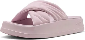 PUMA Women's Leadcat Platform Slide Sandals, Peaceful Blue-White, 8