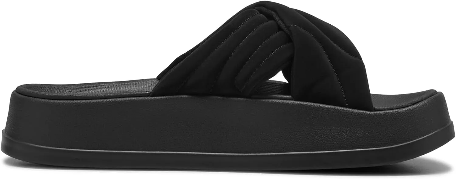 PUMA Women's Leadcat Platform Slide Sandals, Peaceful Blue-White, 8