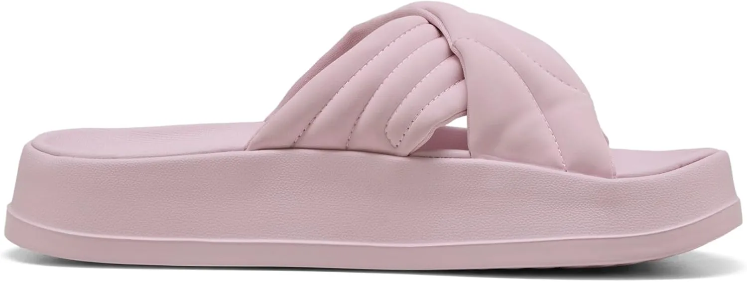 PUMA Women's Leadcat Platform Slide Sandals, Peaceful Blue-White, 8