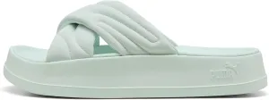 PUMA Women's Leadcat Platform Slide Sandals, Peaceful Blue-White, 8