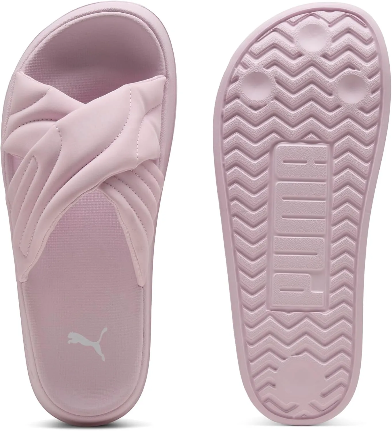 PUMA Women's Leadcat Platform Slide Sandals, Peaceful Blue-White, 8