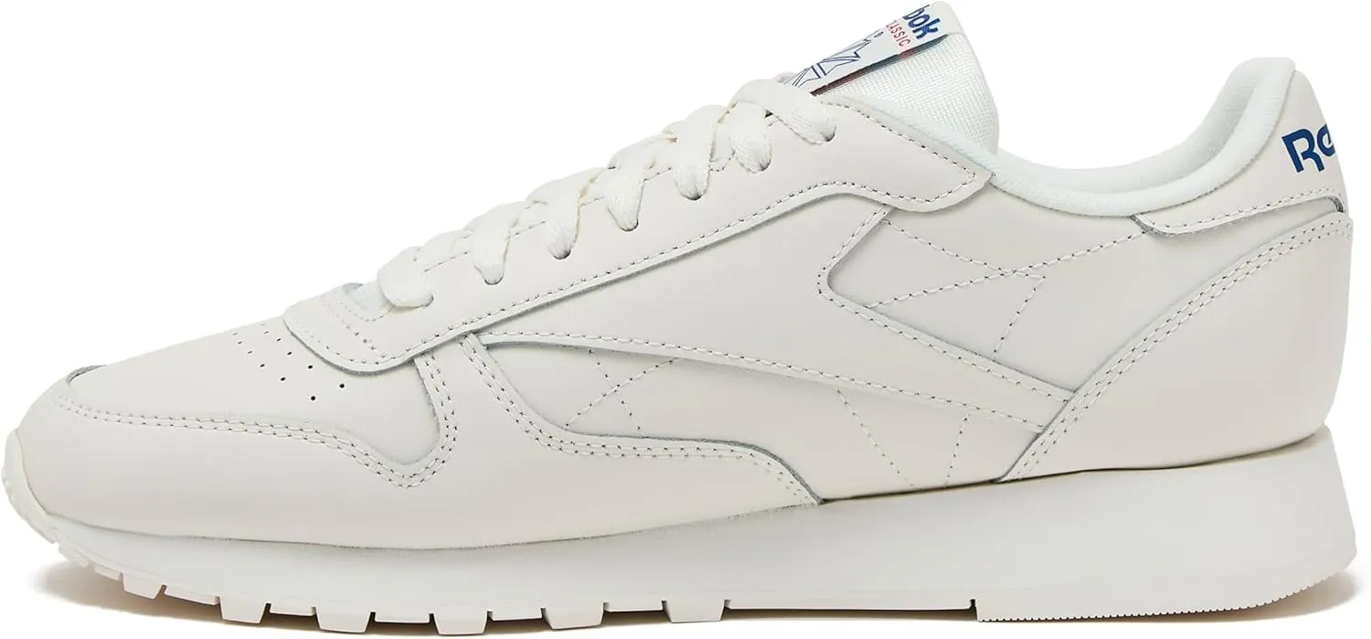 Reebok Men's Classic Leather Sneakers Black Or White Tennis Shoes