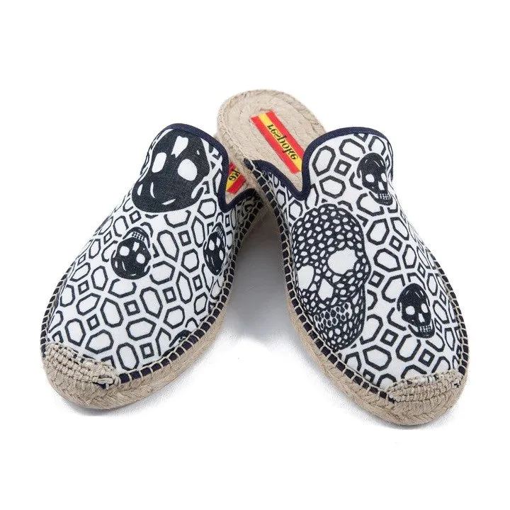 Respoke Women's Nina NINA Black/White Mule Espadrilles 37/ 6.5