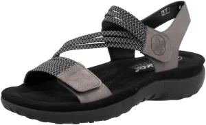 Rieker 64870 Franja Women's Strap Sandals – Comfortable Lightweight Hiking Footwear with Adjustable Hook and Loop Closures, Flexible Sole for Everyday Wear