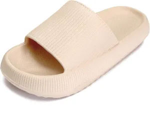 rosyclo Cloud Slippers for Women and Men, Pillow House Slippers Shower Shoes Indoor Slides Bathroom Sandals, Ultimate Comfort, Lightweight, Thick Sole, Non-Slip, Easy to Clean