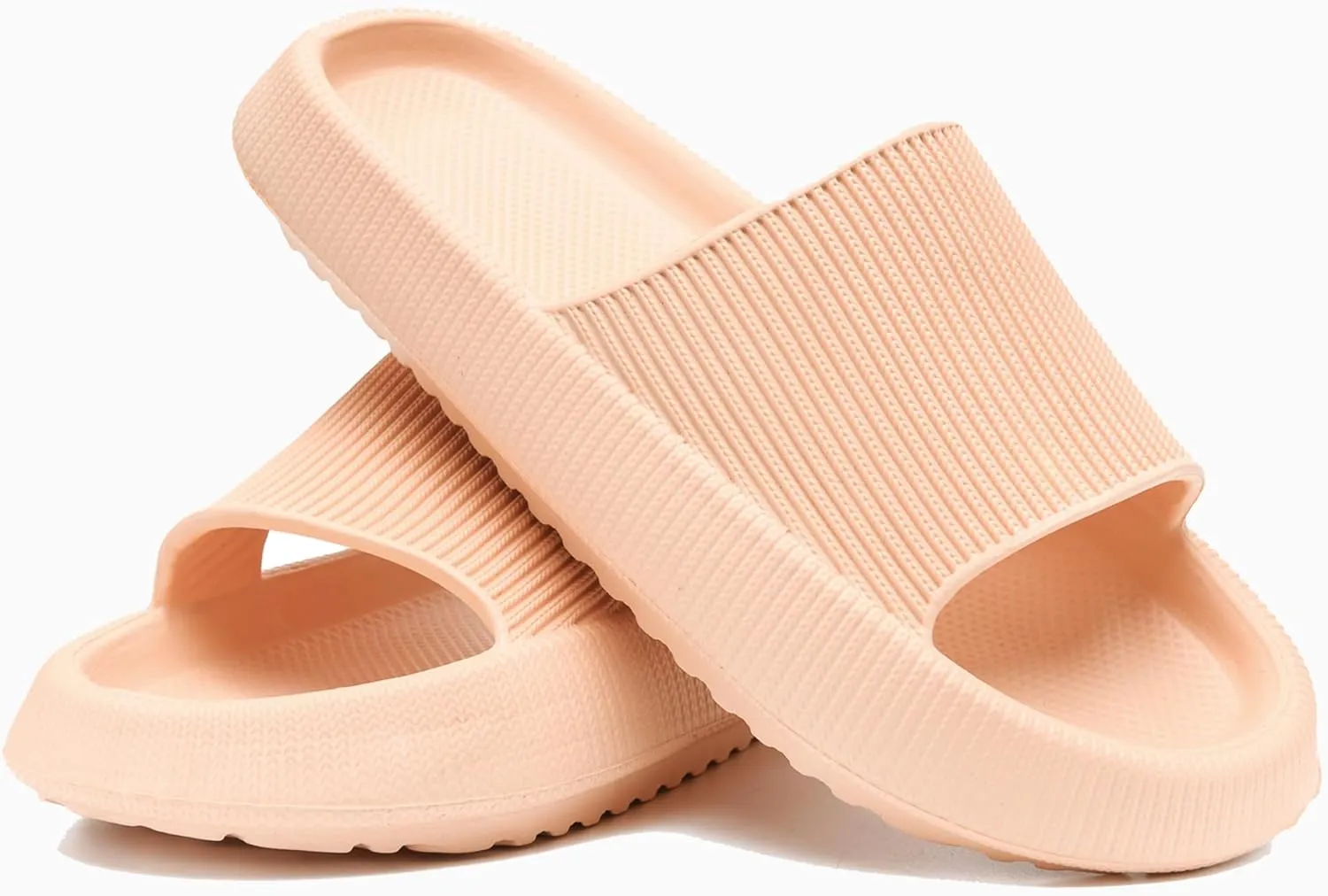 rosyclo Cloud Slippers for Women and Men, Pillow House Slippers Shower Shoes Indoor Slides Bathroom Sandals, Ultimate Comfort, Lightweight, Thick Sole, Non-Slip, Easy to Clean