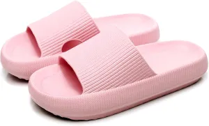 rosyclo Cloud Slippers for Women and Men, Pillow House Slippers Shower Shoes Indoor Slides Bathroom Sandals, Ultimate Comfort, Lightweight, Thick Sole, Non-Slip, Easy to Clean